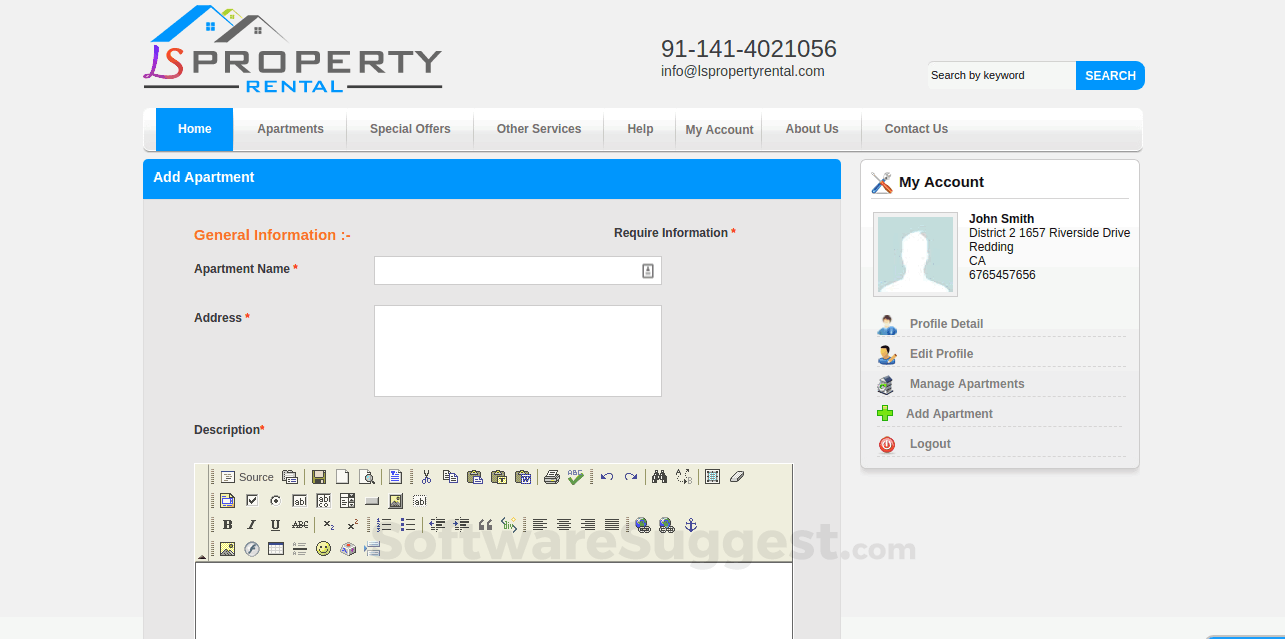 Logicspice Property Rental Management Small Screenshot 1